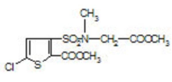 70374-38-8 5-Chloro-3-[N-(Methoxycarbonylmethyl)-N Methylsulfamoyl Thiophene-2-Carboxylic Acid Methyl Ester